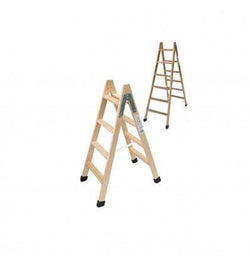 Escalera antideslizante de madera varios tamaños y peldaños - ConstruPlace