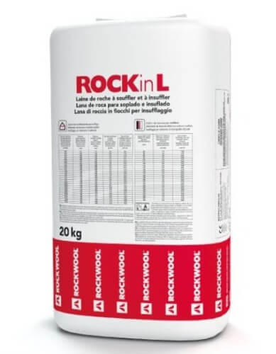 Borra Rockwool Rockin L para insuflar - ConstruPlace