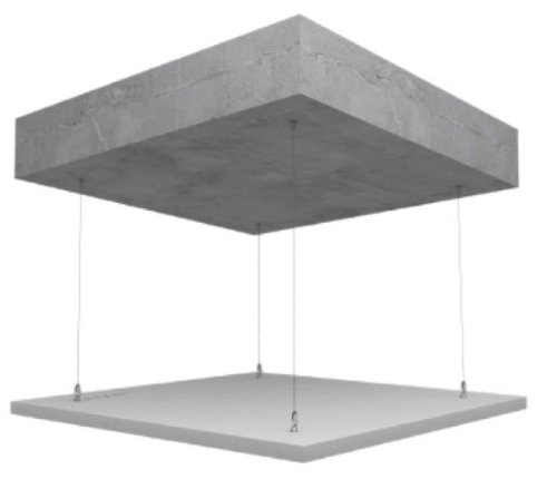 Islas acústicas Rockfon para techo - ConstruPlace