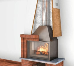 Aislamiento Rockwool de aluminio para chimeneas Firerock Alu - ConstruPlace