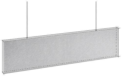 Bafle Ecocero 1250x500x40 gris perla - ConstruPlace