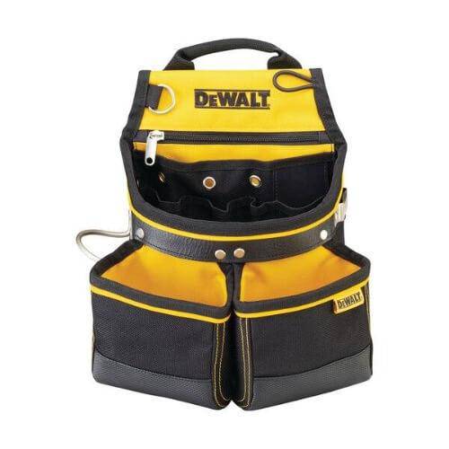 Bolsa DeWalt con bolsillos y anillos de varios tamaños - ConstruPlace