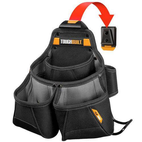 Bolsa Toughbuilt grande sistema ClipTech + soporte martillo - ConstruPlace