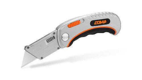 Cutter EDMA plegable con cierre de seguridad y cambio rápido - ConstruPlace