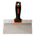 Espátula para enlucir EDMA Inox reforzada mango bi-material - ConstruPlace