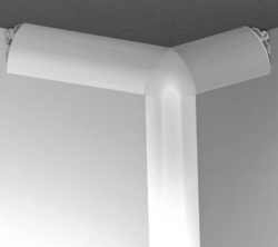Junta rinconera 3 direcciones para perfiles sanitarios PVC - ConstruPlace