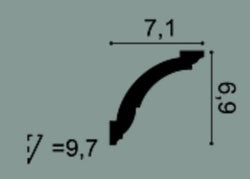 Perfil Cornisa CX100 Orac Decor - ConstruPlace