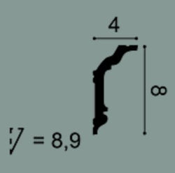 Perfil cornisa Orac CX176 Orac Decor - ConstruPlace