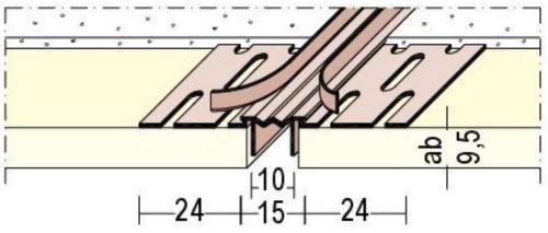 Perfil dilatación PYL PVC Protektor. ref. 3755 - ConstruPlace